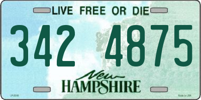 NH license plate 3424875