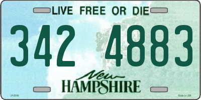 NH license plate 3424883