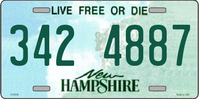 NH license plate 3424887