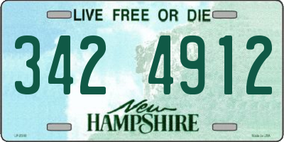 NH license plate 3424912