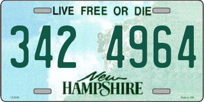 NH license plate 3424964