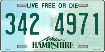 NH license plate 3424971
