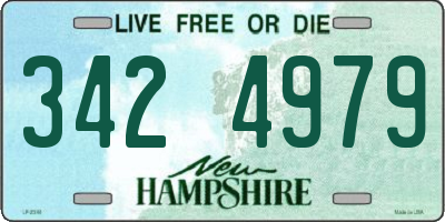 NH license plate 3424979