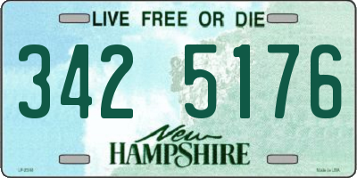 NH license plate 3425176