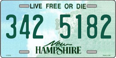 NH license plate 3425182