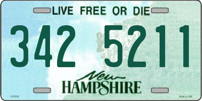 NH license plate 3425211