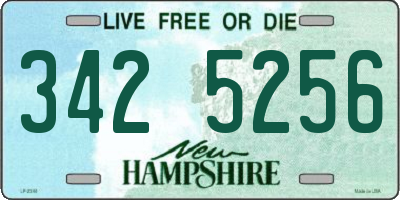 NH license plate 3425256