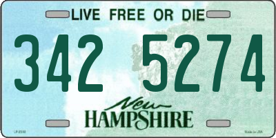 NH license plate 3425274