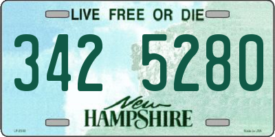 NH license plate 3425280