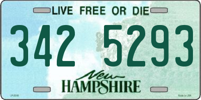NH license plate 3425293