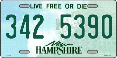 NH license plate 3425390