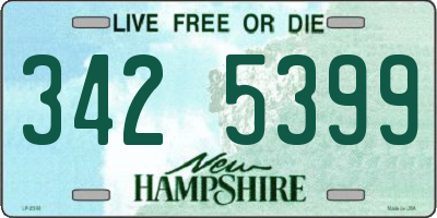 NH license plate 3425399