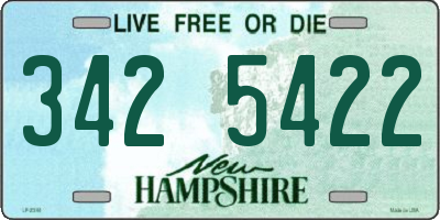 NH license plate 3425422