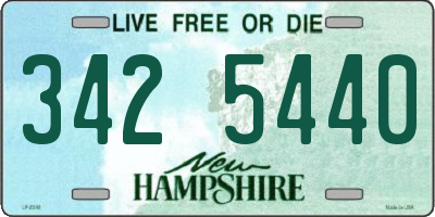 NH license plate 3425440