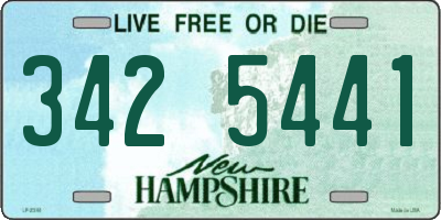 NH license plate 3425441