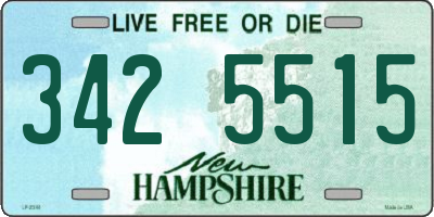 NH license plate 3425515
