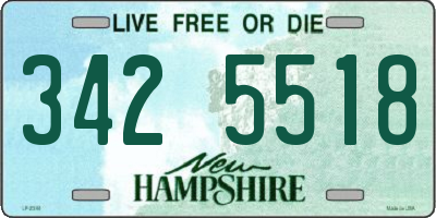 NH license plate 3425518