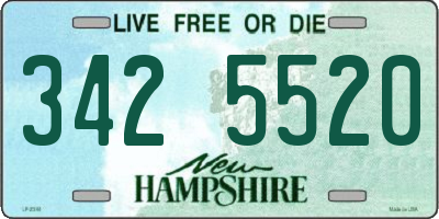 NH license plate 3425520