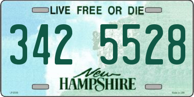 NH license plate 3425528