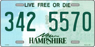 NH license plate 3425570