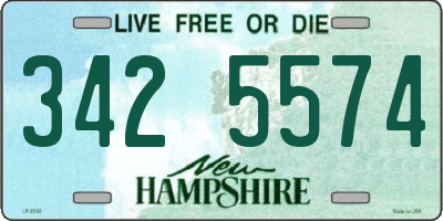 NH license plate 3425574
