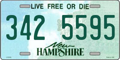 NH license plate 3425595