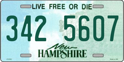 NH license plate 3425607