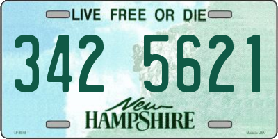 NH license plate 3425621