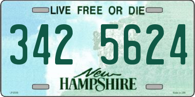NH license plate 3425624
