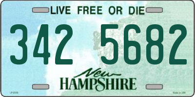 NH license plate 3425682