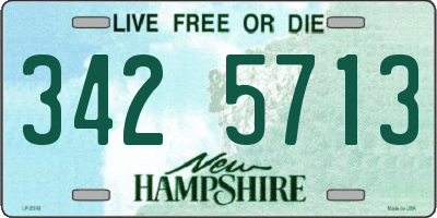 NH license plate 3425713