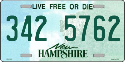 NH license plate 3425762