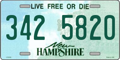 NH license plate 3425820