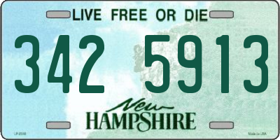 NH license plate 3425913