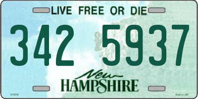 NH license plate 3425937
