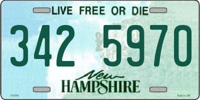 NH license plate 3425970