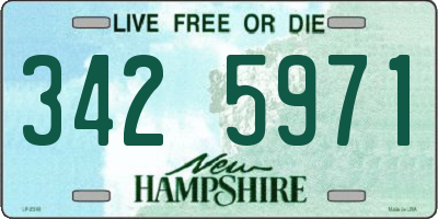 NH license plate 3425971