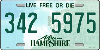 NH license plate 3425975