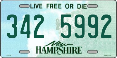 NH license plate 3425992