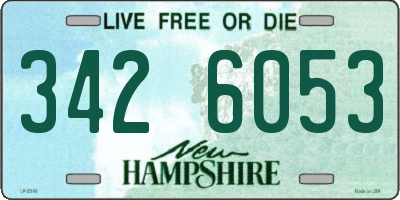 NH license plate 3426053