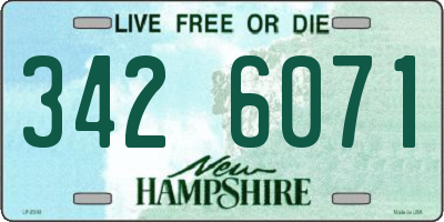 NH license plate 3426071