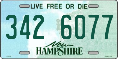 NH license plate 3426077