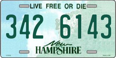 NH license plate 3426143