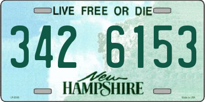 NH license plate 3426153