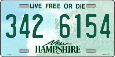 NH license plate 3426154
