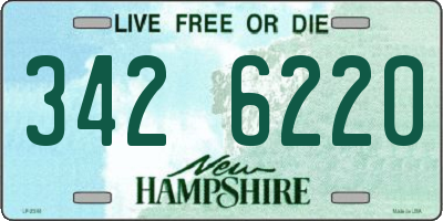 NH license plate 3426220