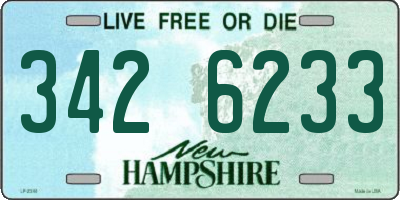 NH license plate 3426233