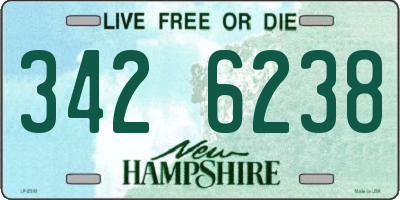 NH license plate 3426238