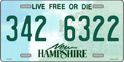 NH license plate 3426322