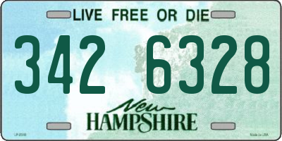 NH license plate 3426328